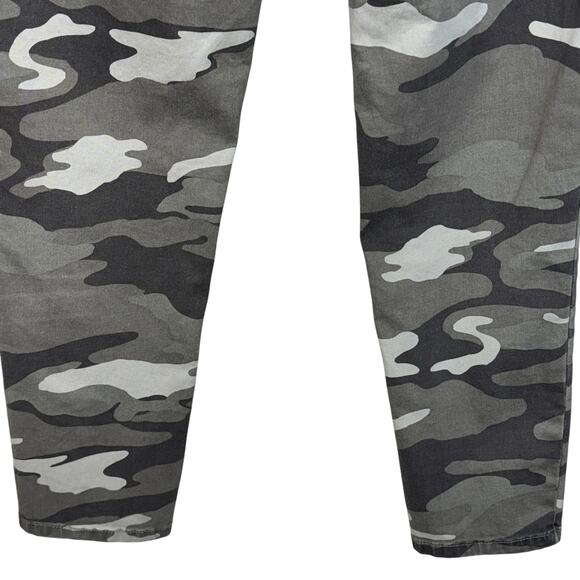 Democracy SZ 10 “Ab”technology Pants Camo Stretch Mid-Rise Elastic Waist Green - Picture 7 of 8